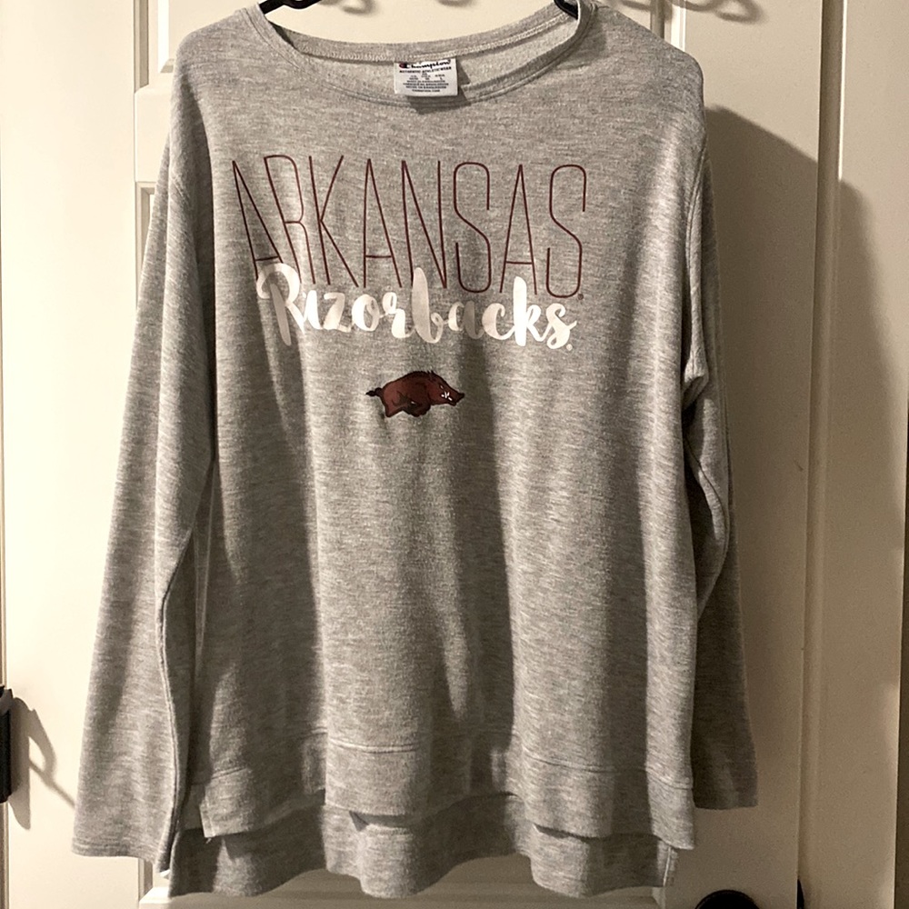 Gray Razorback long-sleeve shirt